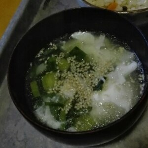 ばぁばの簡単手抜きレシピ★塩麹の中華スープ